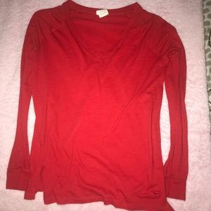 red longsleeve pink shirt